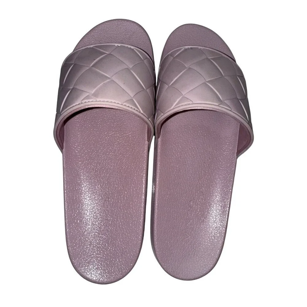 VINCE Watley Unisex Slip On Outdoor Slide Sandals Purple Men's 13 Women's 15